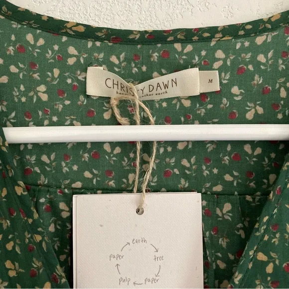 NWT Christy Dawn, Dawn Dress in Moss Pear, size M - Picture 4 of 5